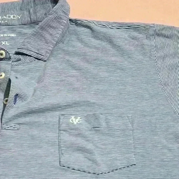 B Draddy Sport Polo Shirt Mens Striped Country Club of Virginia Golf Size XL - Picture 10 of 10